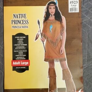 New Native Princess Indian Halloween Costume Size Large And Small